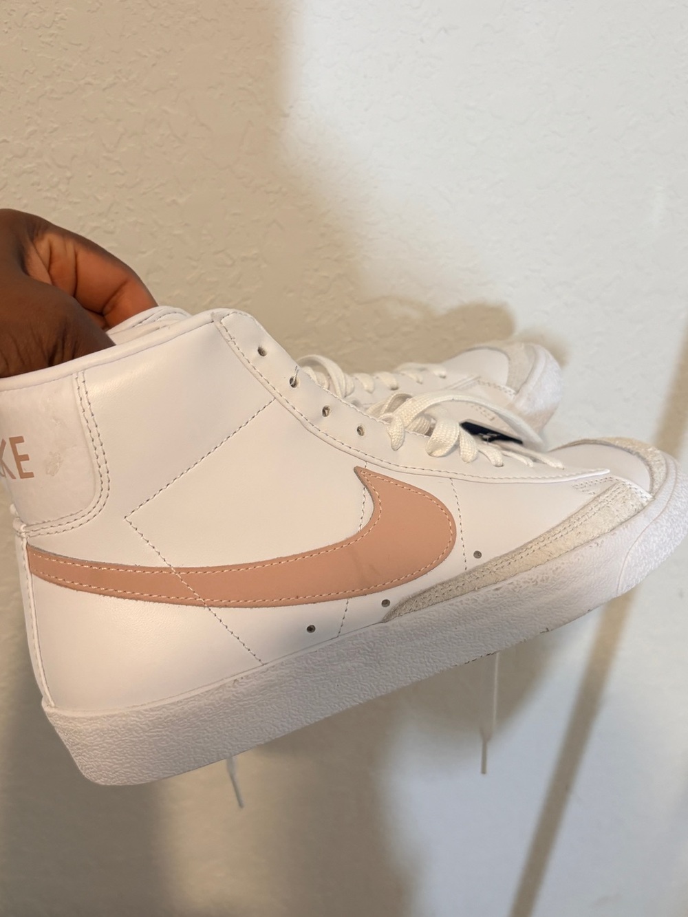 Nike Mid 77 Blazer with Pale Pink Swoosh